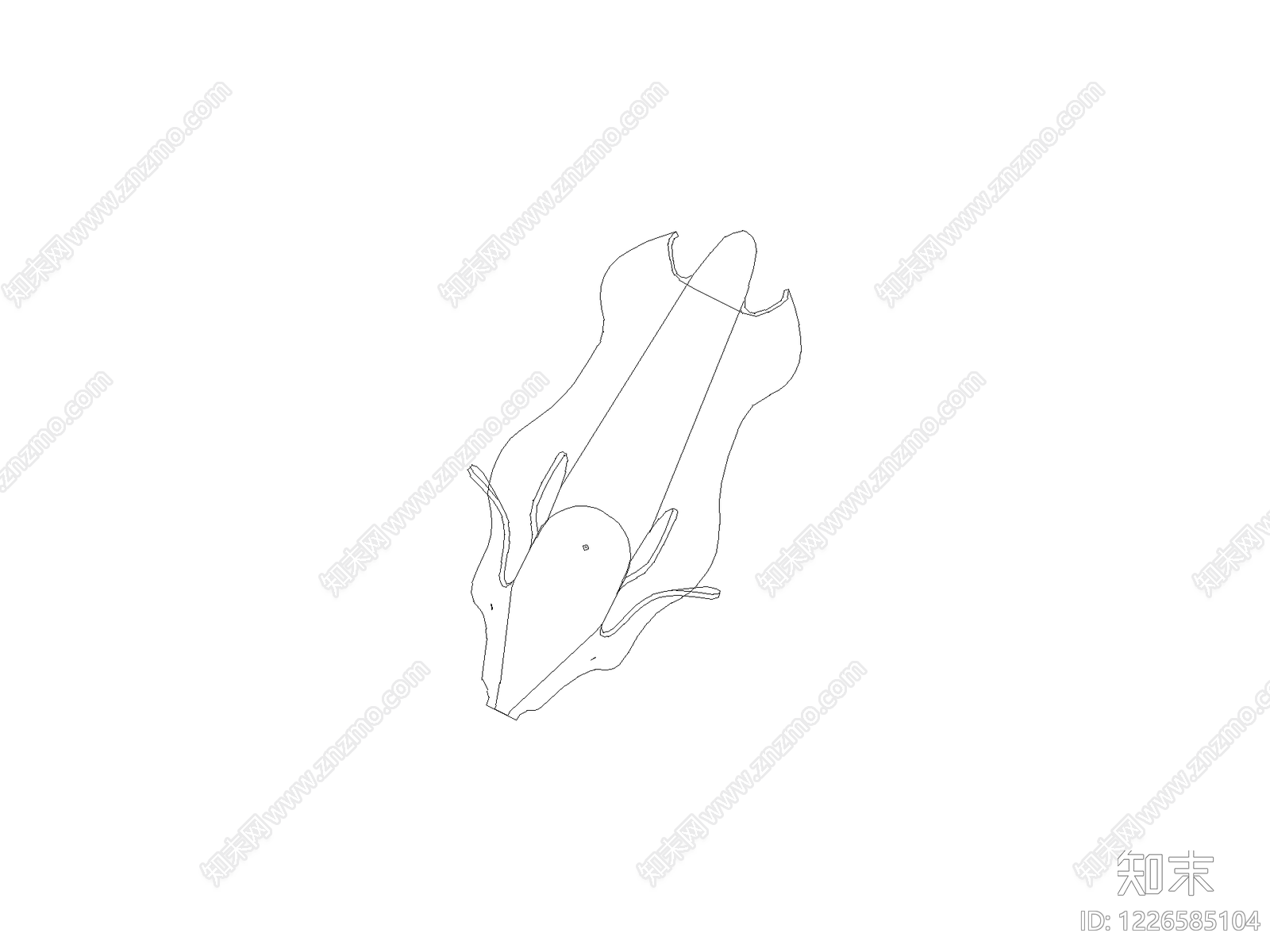 现代床CAD图纸