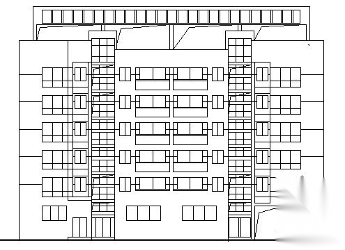 温州某六层安置房建筑施工图cad施工图下载【ID:149844141】