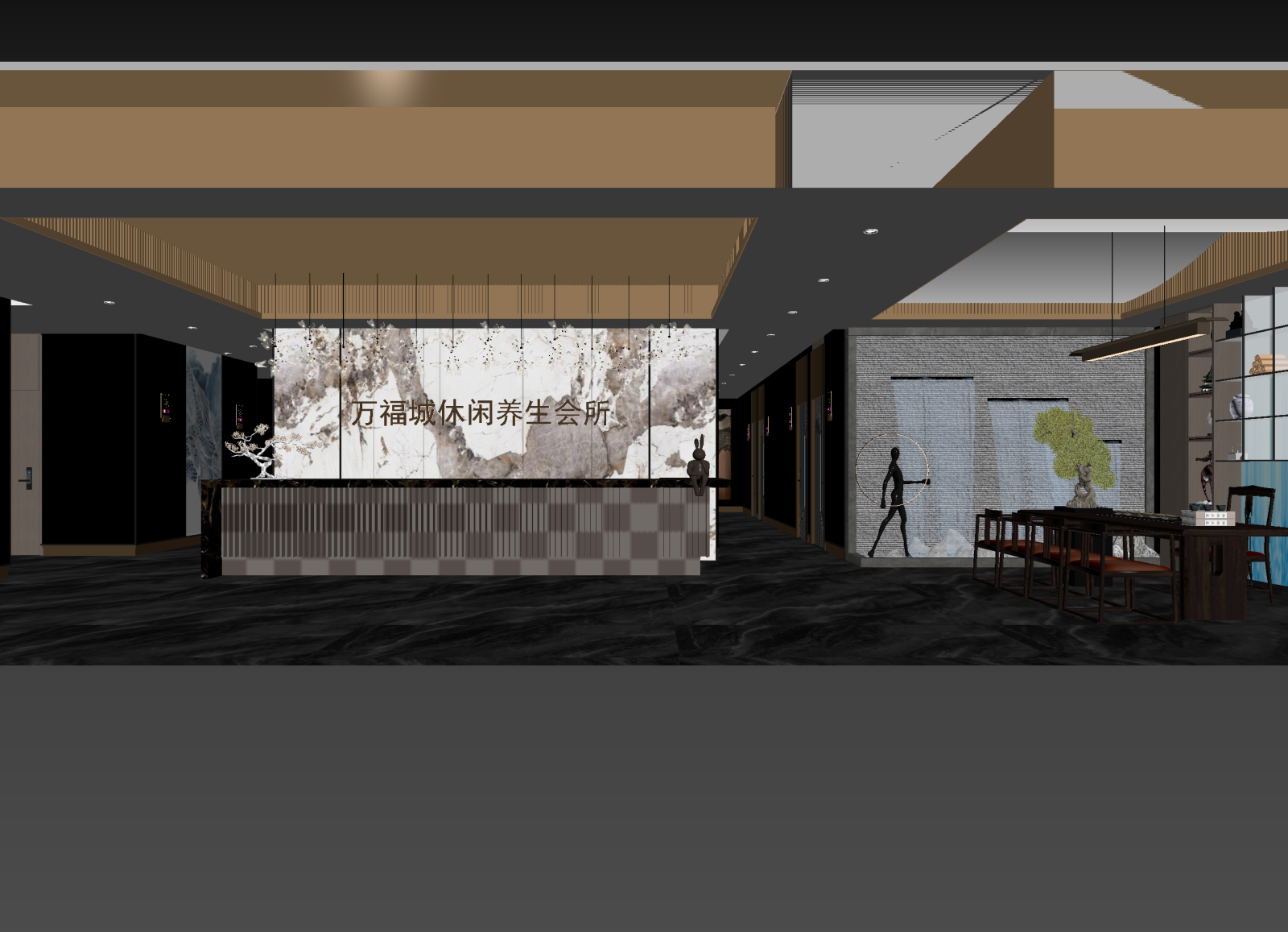 现代大厅3D模型下载【ID:1214851452】