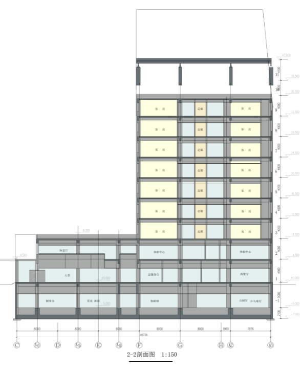 [北京]商务娱乐休闲会议中心建筑方案图cad施工图下载【ID:149937192】