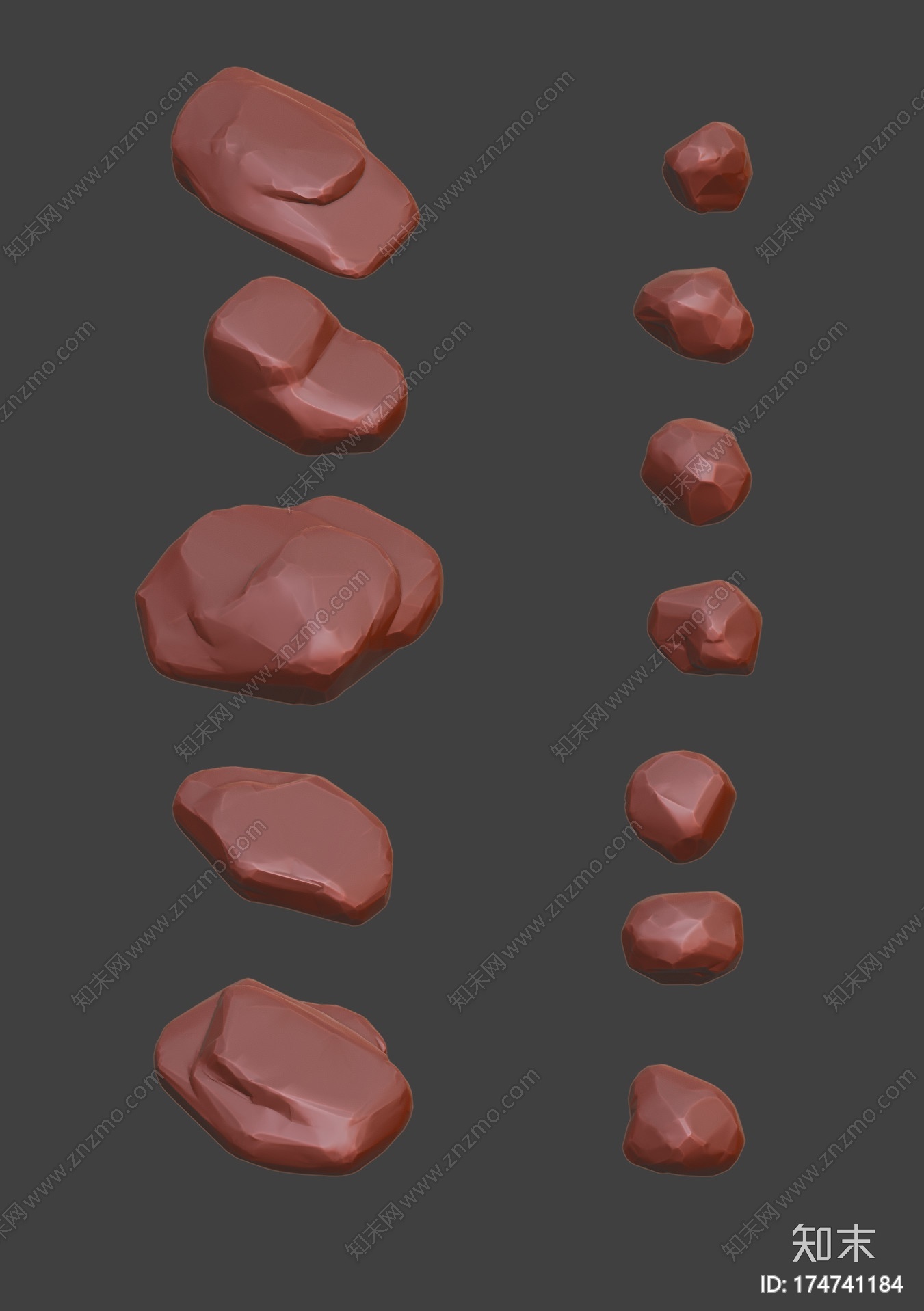 岩石生成器修改堆栈的搅拌机CG模型下载【ID:174741184】