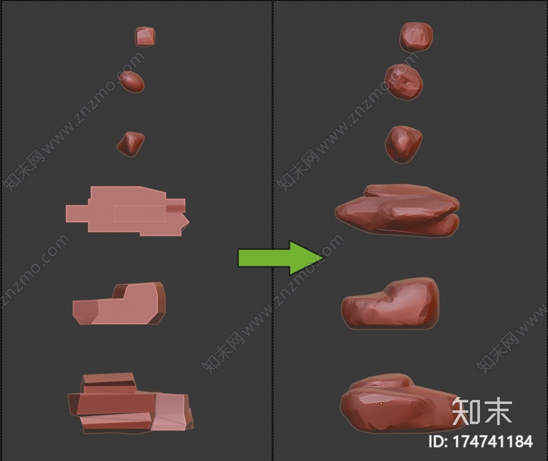 岩石生成器修改堆栈的搅拌机CG模型下载【ID:174741184】