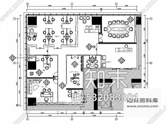 施工图佛山现代高端甲级写字楼大小样板间室内装修图含效果施工图下载【ID:532083801】