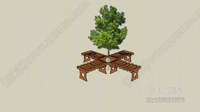树凳SU模型下载【ID:126321676】