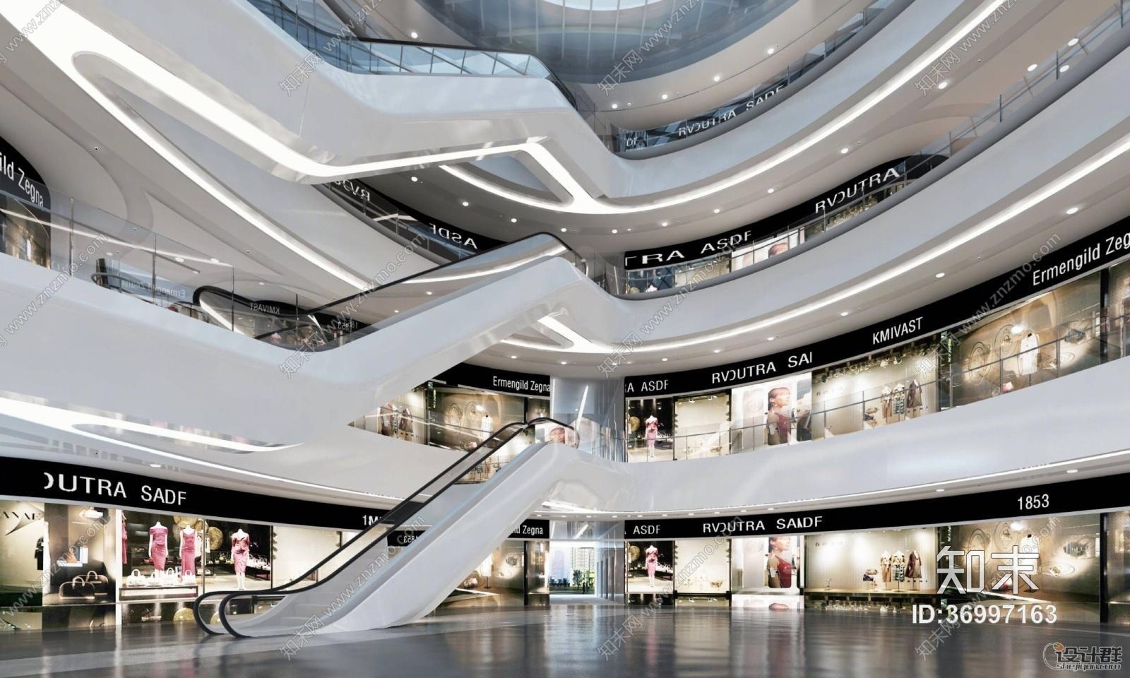 【扎哈哈迪德】北京银河SOHO施工图cad施工图下载【ID:36997163】
