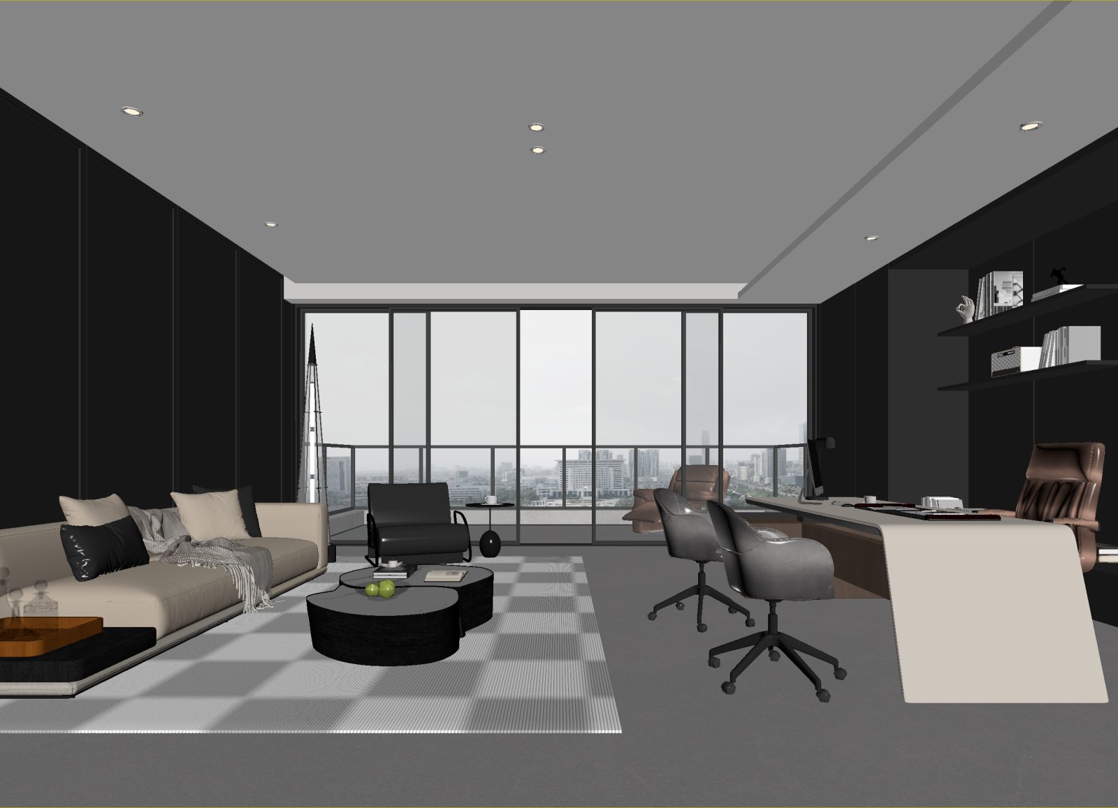 现代客餐厅3D模型下载【ID:1215026095】