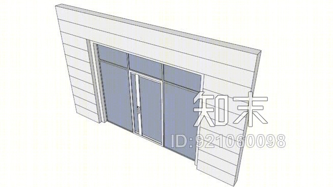 办公室后门“初学者门”SU模型下载【ID:921060098】