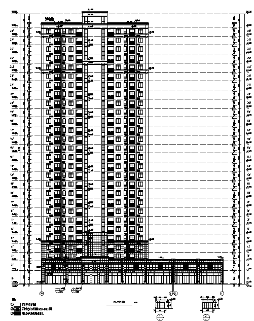 [安徽]某17栋住宅楼居住小区设计（含全专业施工图及节...施工图下载【ID:166832101】