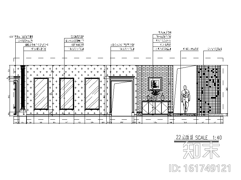 [重庆]欧式风格西餐厅设计CAD施工图（含效果图）cad施工图下载【ID:161749121】