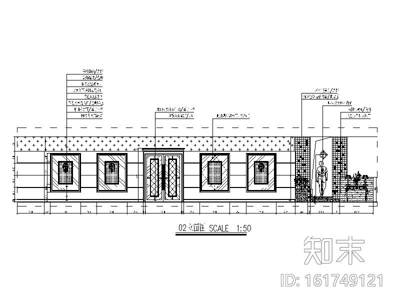 [重庆]欧式风格西餐厅设计CAD施工图（含效果图）cad施工图下载【ID:161749121】