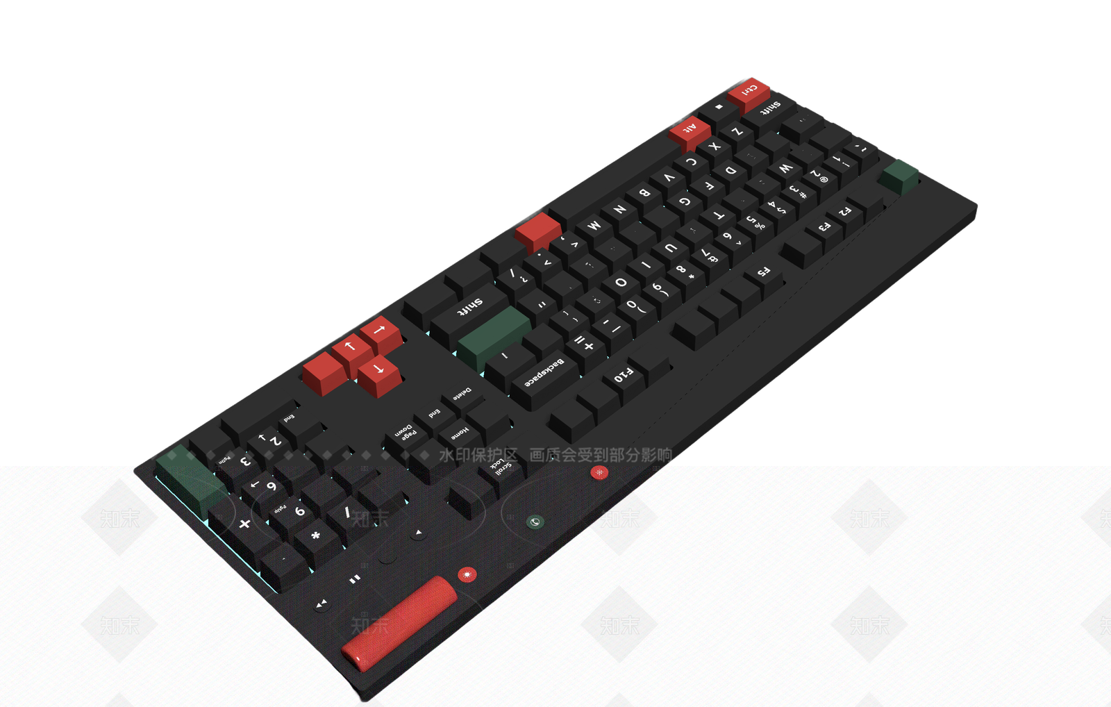 机械风格键盘模型3D模型下载【ID:1205545265】