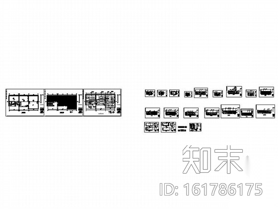 [上海]地下健身房室内装修图cad施工图下载【ID:161786175】