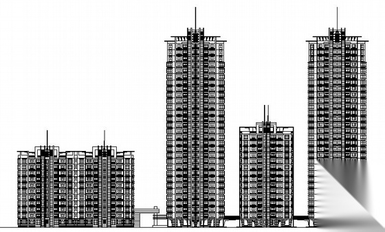 锦绣某住宅小区建筑方案图cad施工图下载【ID:149843186】