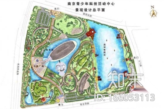 南京青少年科技中心景观方案cad施工图下载【ID:166053113】