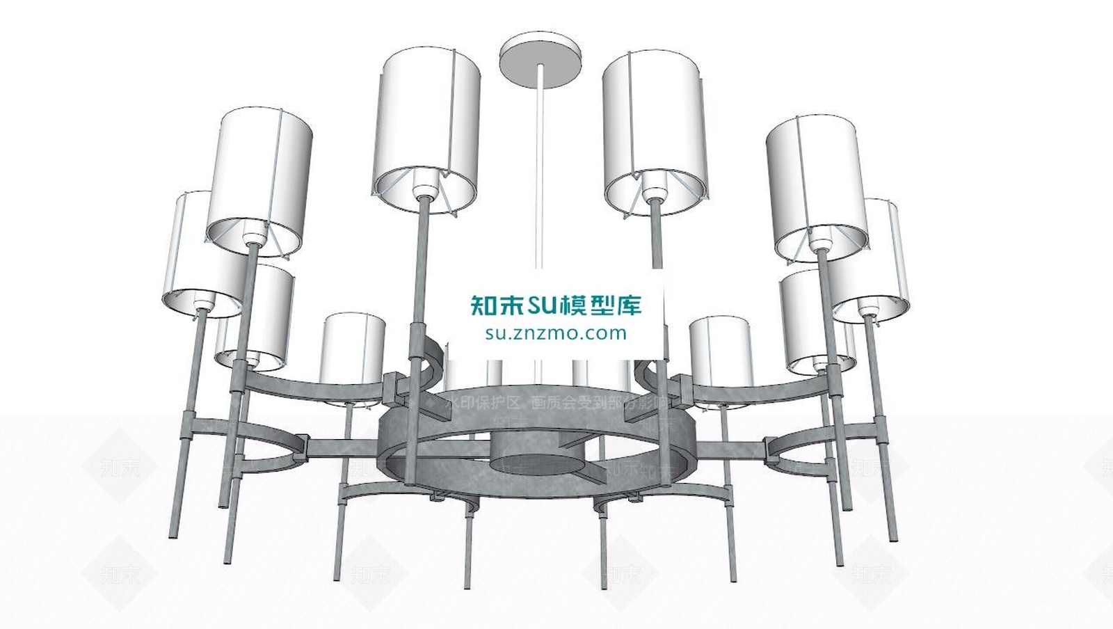 吊灯SU模型下载【ID:168432118】