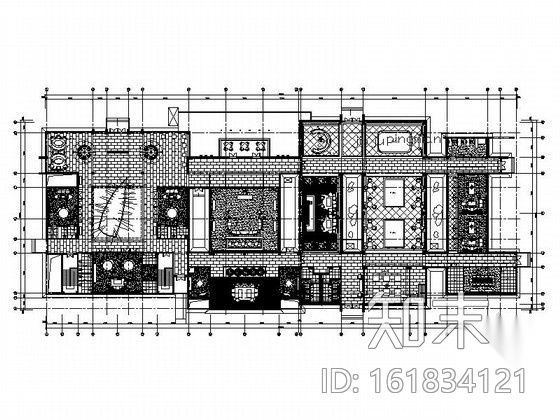 [上海]文化创意会所室内装修CAD施工图（含效果）施工图下载【ID:161834121】