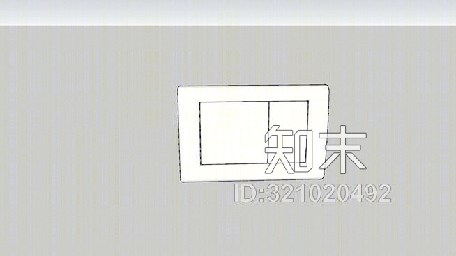 TOTO凸推板双按钮SU模型下载【ID:321020492】