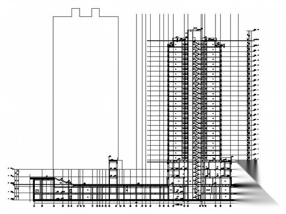 [重庆]大学城地块现代风格商业及住宅建筑设计施工图（...施工图下载【ID:166706177】