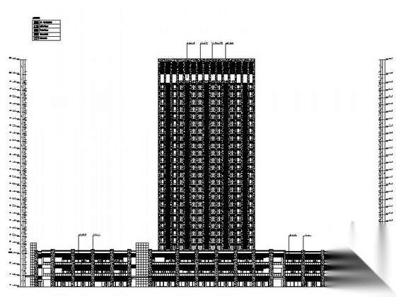 [重庆]大学城地块现代风格商业及住宅建筑设计施工图（...施工图下载【ID:166706177】