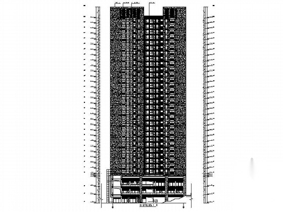 [重庆]大学城地块现代风格商业及住宅建筑设计施工图（...施工图下载【ID:166706177】