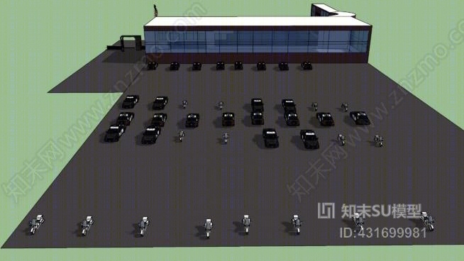 市公安局交通巡逻指挥部SU模型下载【ID:431699981】