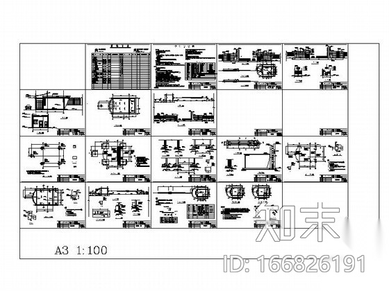 [甘肃]某女子劳教所大门及围墙建筑施工图cad施工图下载【ID:166826191】