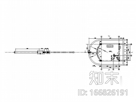 [甘肃]某女子劳教所大门及围墙建筑施工图cad施工图下载【ID:166826191】