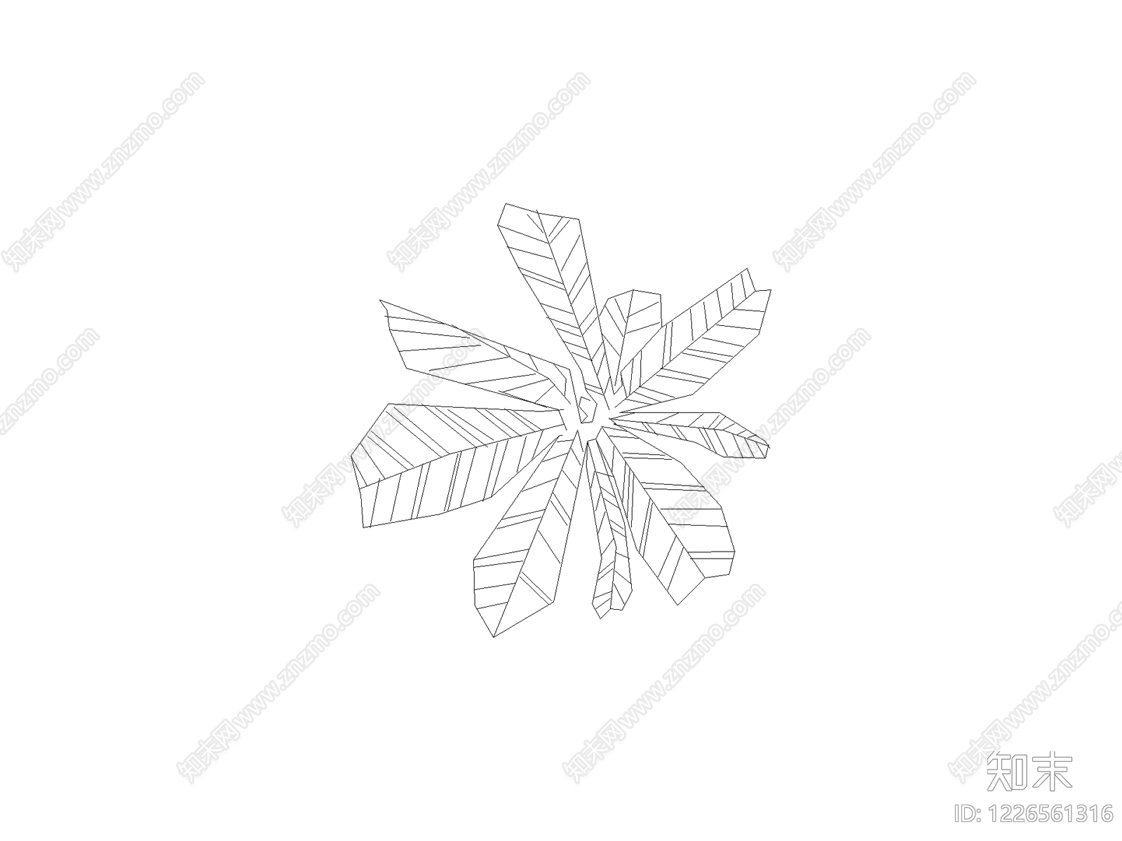 现代绿植CAD图纸