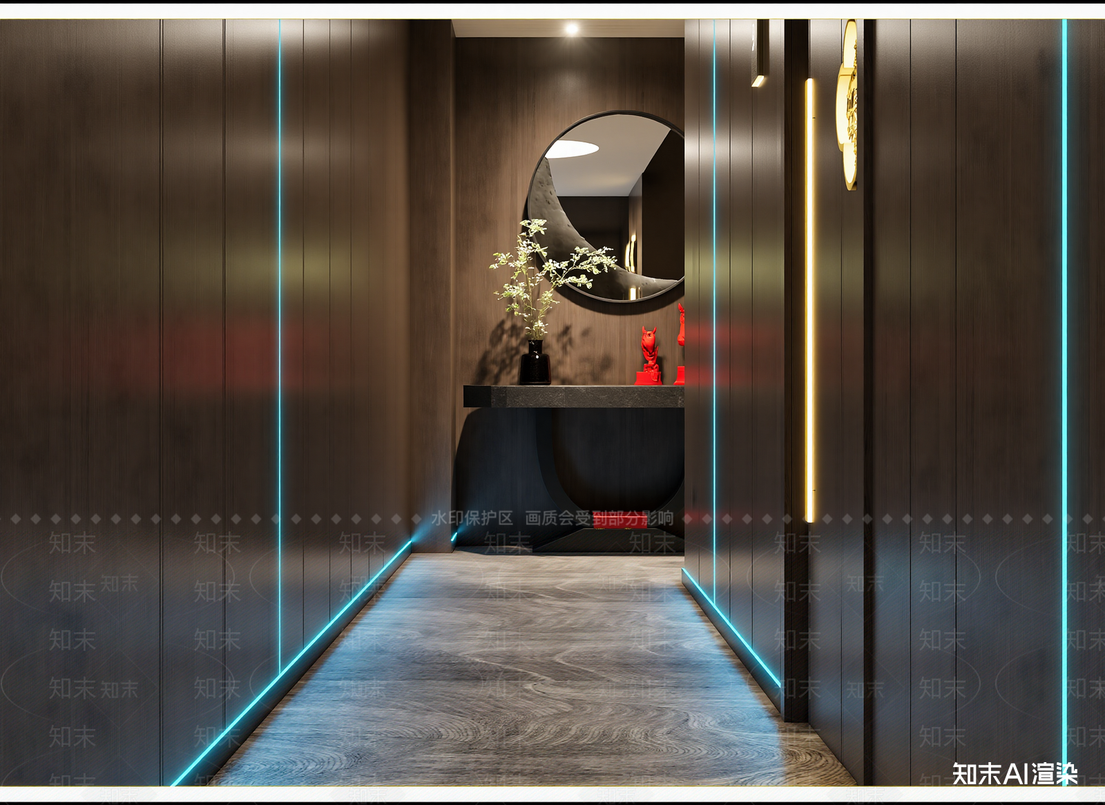 现代走廊3D模型下载【ID:1214666318】