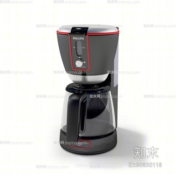 黑色咖啡机3D模型下载【ID:90835118】
