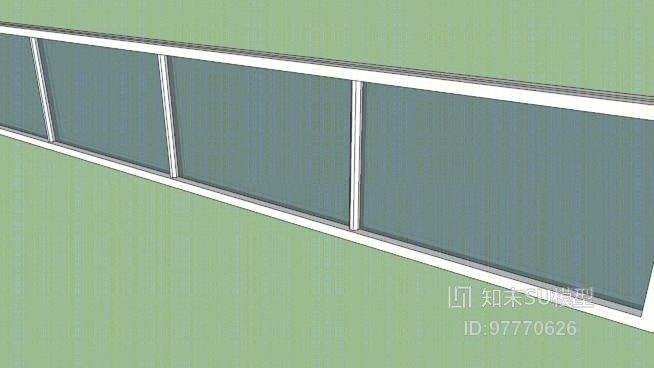 推拉窗SU模型下载【ID:97770626】