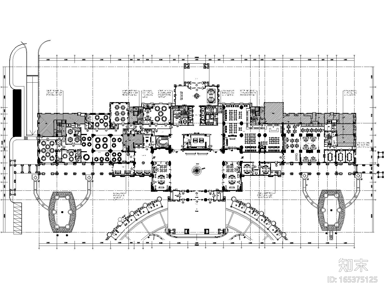 [上海]恒大海上威尼斯酒店室内装饰全套施工图（附效果图...cad施工图下载【ID:165375125】