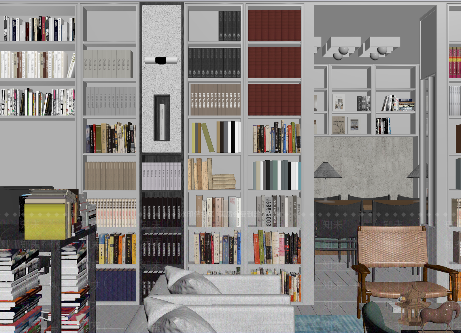 工业书房3D模型下载【ID:1214733833】