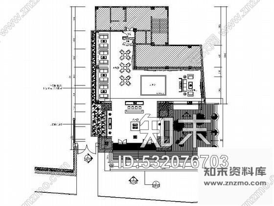 施工图芜湖某名流售楼处室内装修图cad施工图下载【ID:532076703】