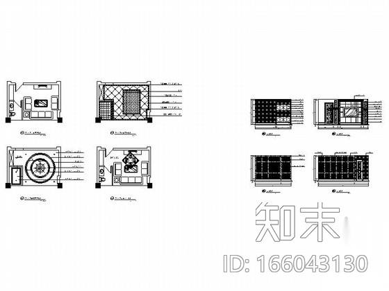 某欧式娱乐会所包房17装修图cad施工图下载【ID:166043130】