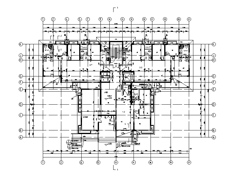 县城拆迁安置房设计建筑施工图（2018）cad施工图下载【ID:166076187】