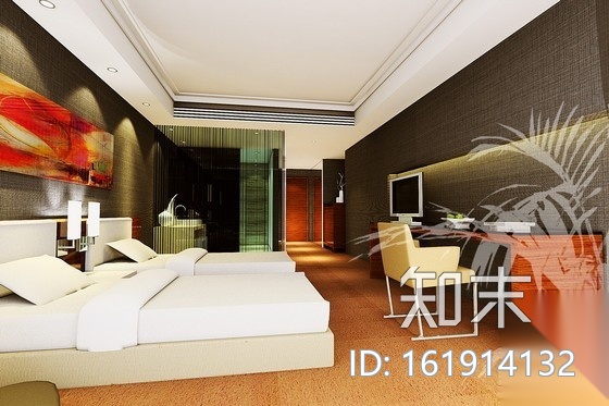 四星级国际度假酒店施工图(含效果）cad施工图下载【ID:161914132】
