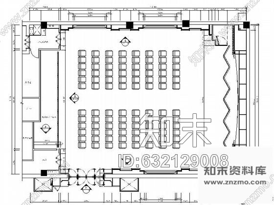 施工图多功能影视厅室内装修图施工图下载【ID:632129008】