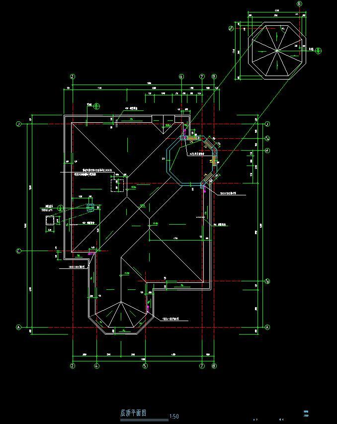 欧式风格别墅建筑设计（效果图+CAD图）施工图下载【ID:149872100】