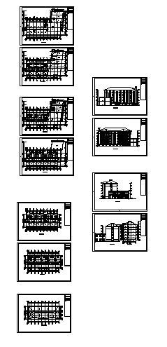 某六层公寓楼方案设计cad施工图下载【ID:168458158】