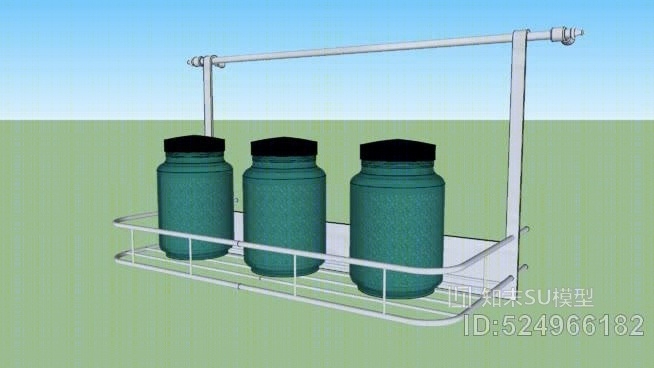 波科克斯支架SU模型下载【ID:524966182】