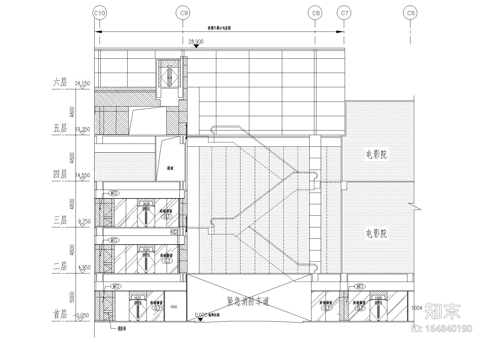 [广东]深圳T1·新城市广场商厦方案图+实景图施工图下载【ID:164840190】