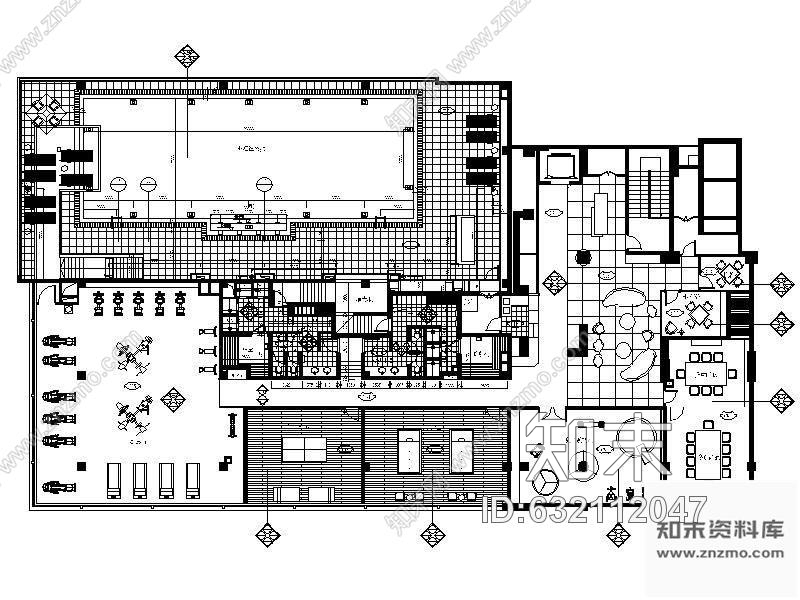 施工图上海1000平米休闲会所施工图带游泳池施工图下载【ID:632112047】