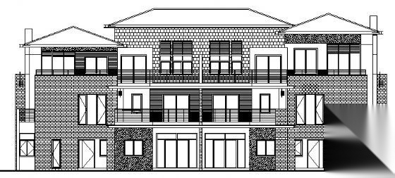 万科丹堤A区2号别墅建筑施工图施工图下载【ID:149904170】