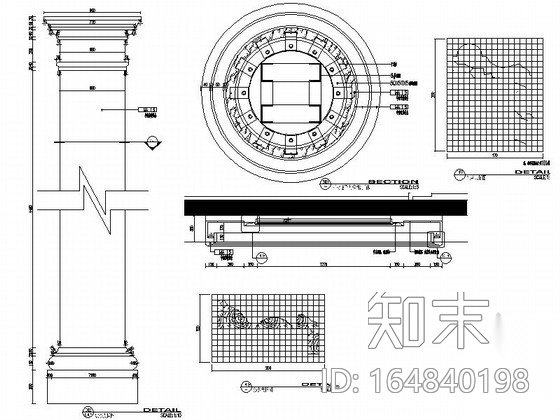 精装简欧酒店大堂室内装修施工图（含效果）cad施工图下载【ID:164840198】