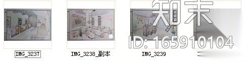 某电影主题餐厅室内装修图（含手绘）施工图下载【ID:165910104】