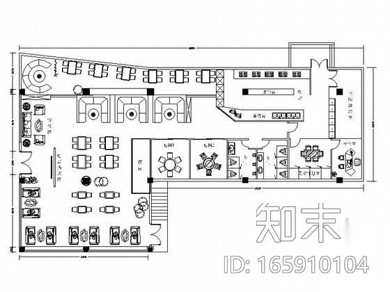 某电影主题餐厅室内装修图（含手绘）施工图下载【ID:165910104】