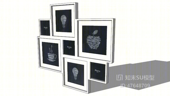 挂画SU模型下载【ID:47648709】