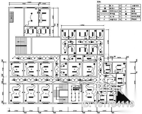 某棋牌足浴装修图cad施工图下载【ID:161784119】