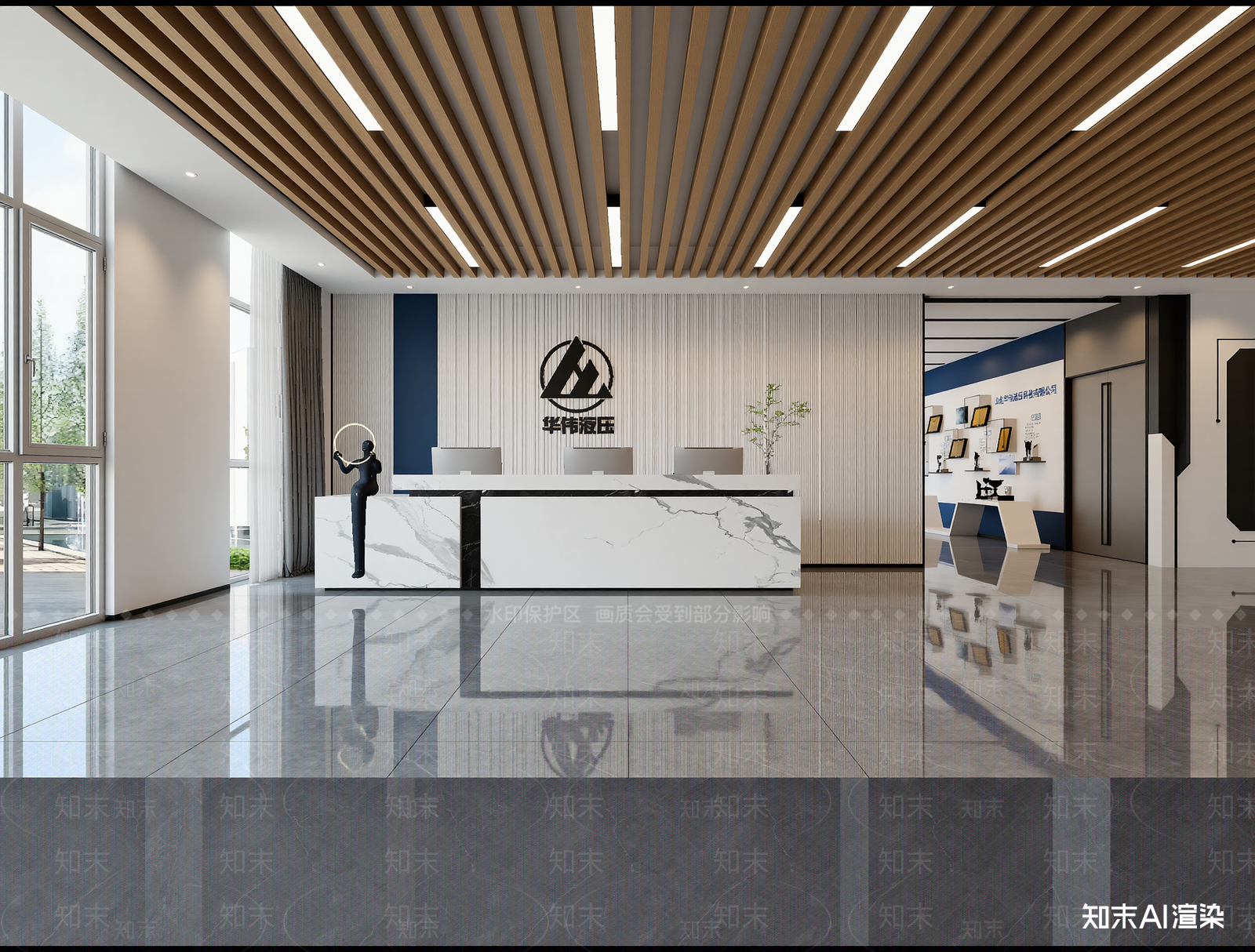 现代接待室3D模型下载【ID:1215064341】